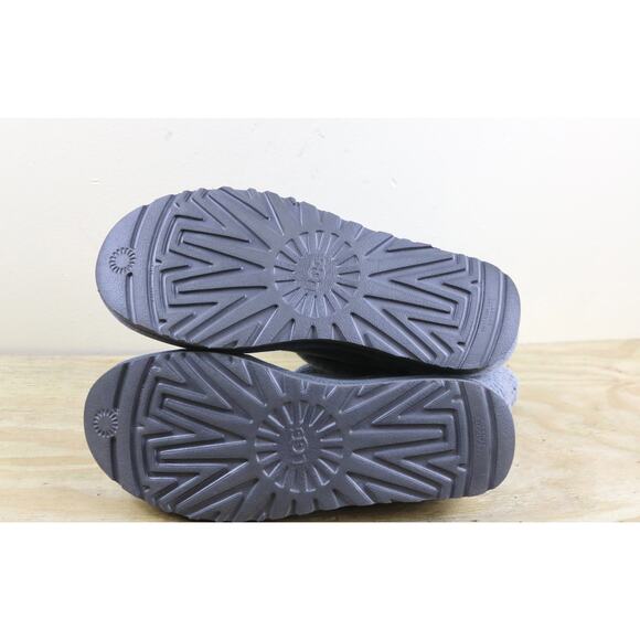 New UGG Boots Womens 9 Gray Suede Shaina Sweater Cuff Shearling Insole Ankle - Picture 5 of 7